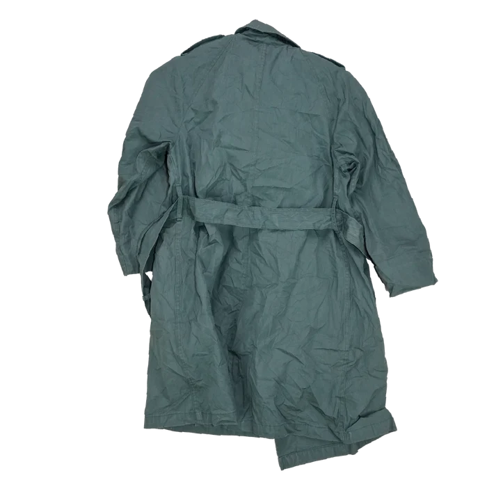 US Army 1970s Women's Olive Raincoat - 14R, Medium - US Army Surplus - Rain Jackets