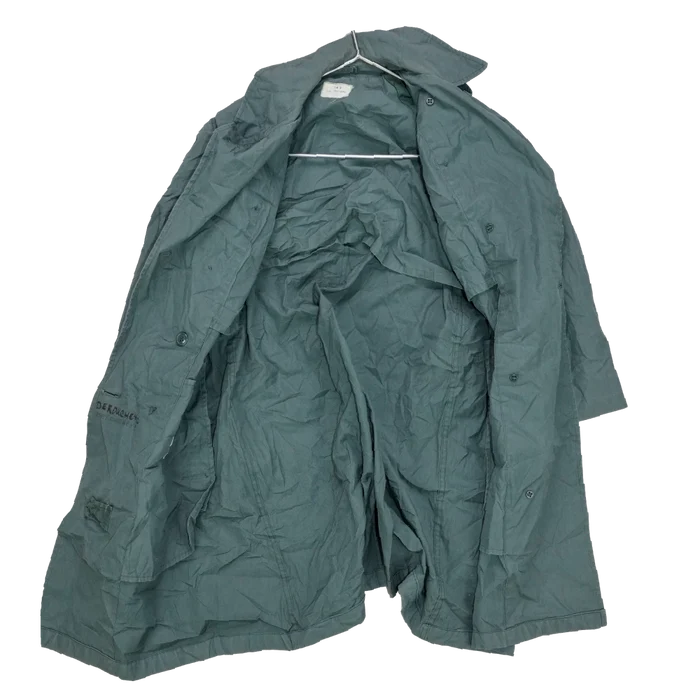 US Army 1970s Women's Olive Raincoat - 14R, Medium - US Army Surplus - Rain Jackets