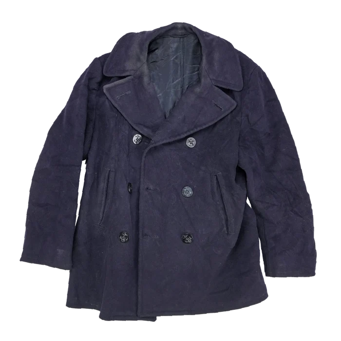 US Navy 1960s Wool Pea Coat - 38R, Small - US Navy Surplus - Great Coats