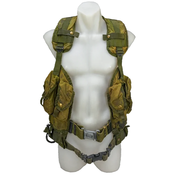 USGI 1st Gen Woodland Load Bearing Vest w/ Belt - Medium - Film Production Used - Combat Vests & Rigs