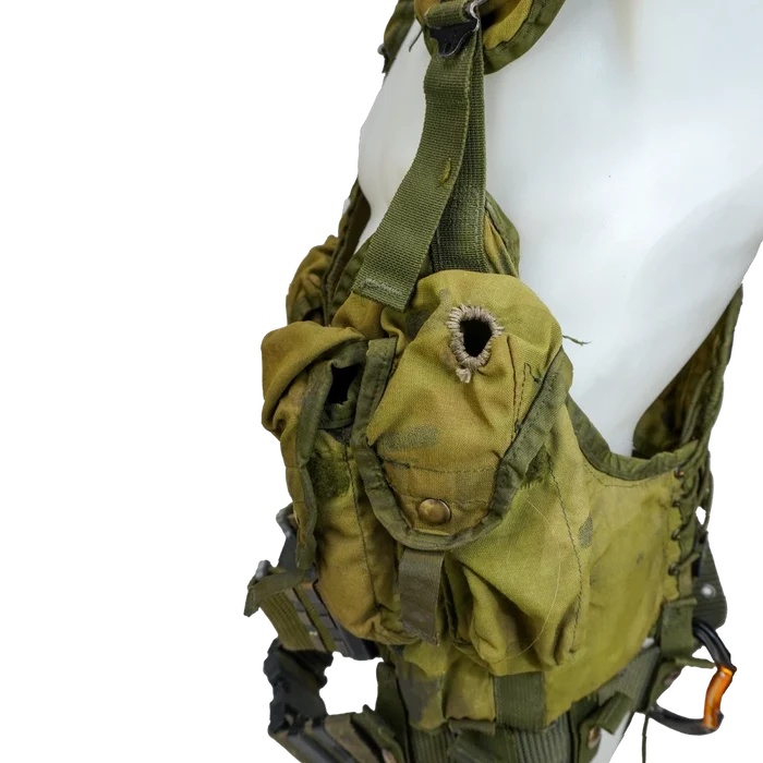 USGI 1st Gen Woodland Load Bearing Vest w/ Belt - Medium - Film Production Used - Combat Vests & Rigs