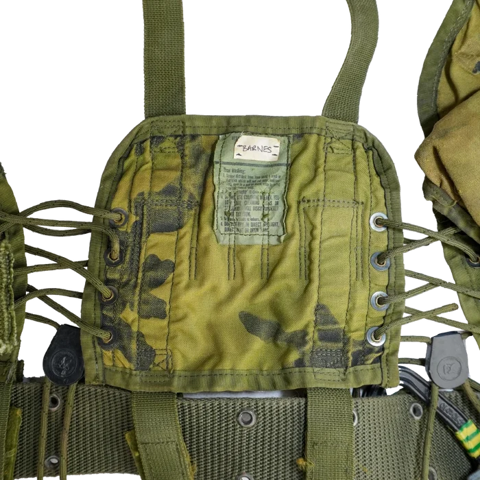 USGI 1st Gen Woodland Load Bearing Vest w/ Belt - Medium - Film Production Used - Combat Vests & Rigs