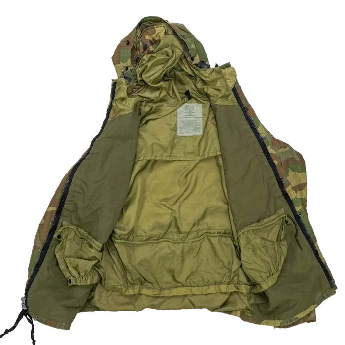 USGI Woodland Gore-Tex Jacket - Medium Long - US Army Surplus - Rain Jackets