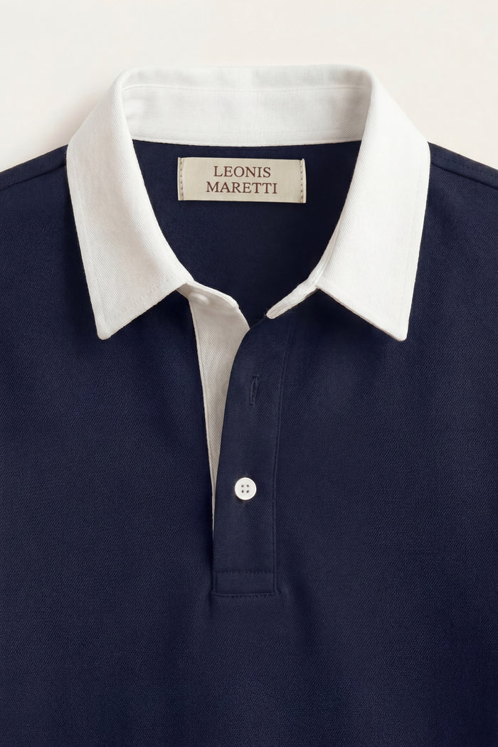 Valerio Polo Knit Navy
