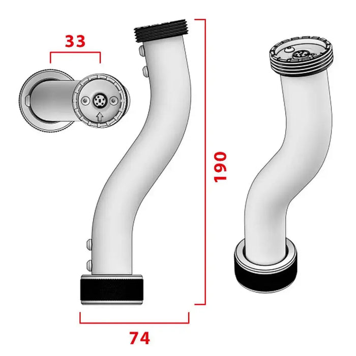 Virpil Controls Flightstick Extension – 200 mm - Sim Race Webshop B.V.