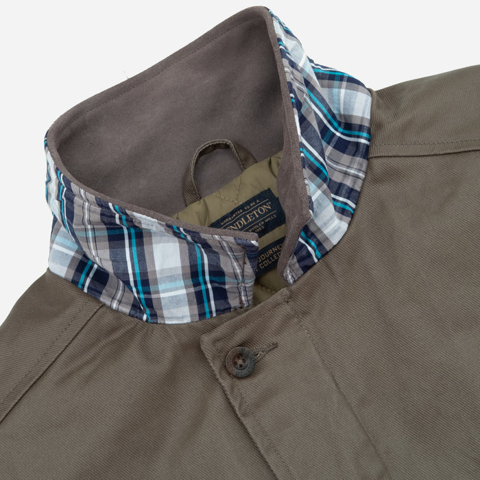 WAXED HUNTING JACKET - OLIVE