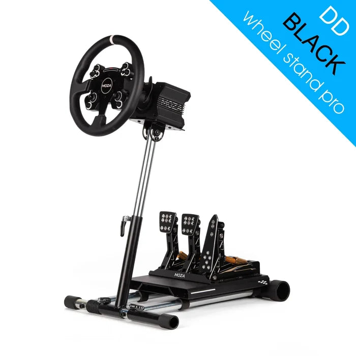 Wheel Stand Pro DD for Logitech, Fanatec, Moza Racing R9, R12 - BLACK - Sim Race Webshop B.V.