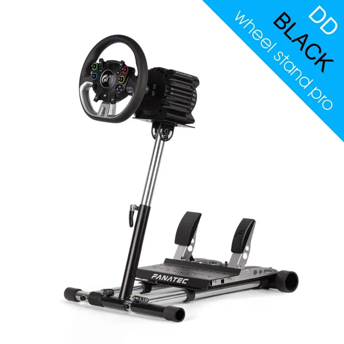 Wheel Stand Pro DD for Logitech, Fanatec, Moza Racing R9, R12 - BLACK - Sim Race Webshop B.V.