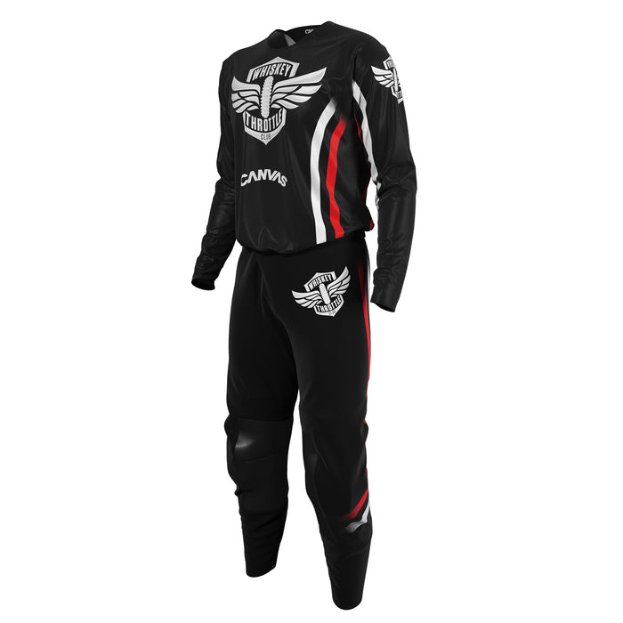Whiskey Throttle MX Gear - Red White Striped