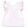 White Bow Back Top