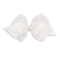 White Scallop Bow