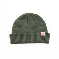 Wide Cable Knit Hat Green