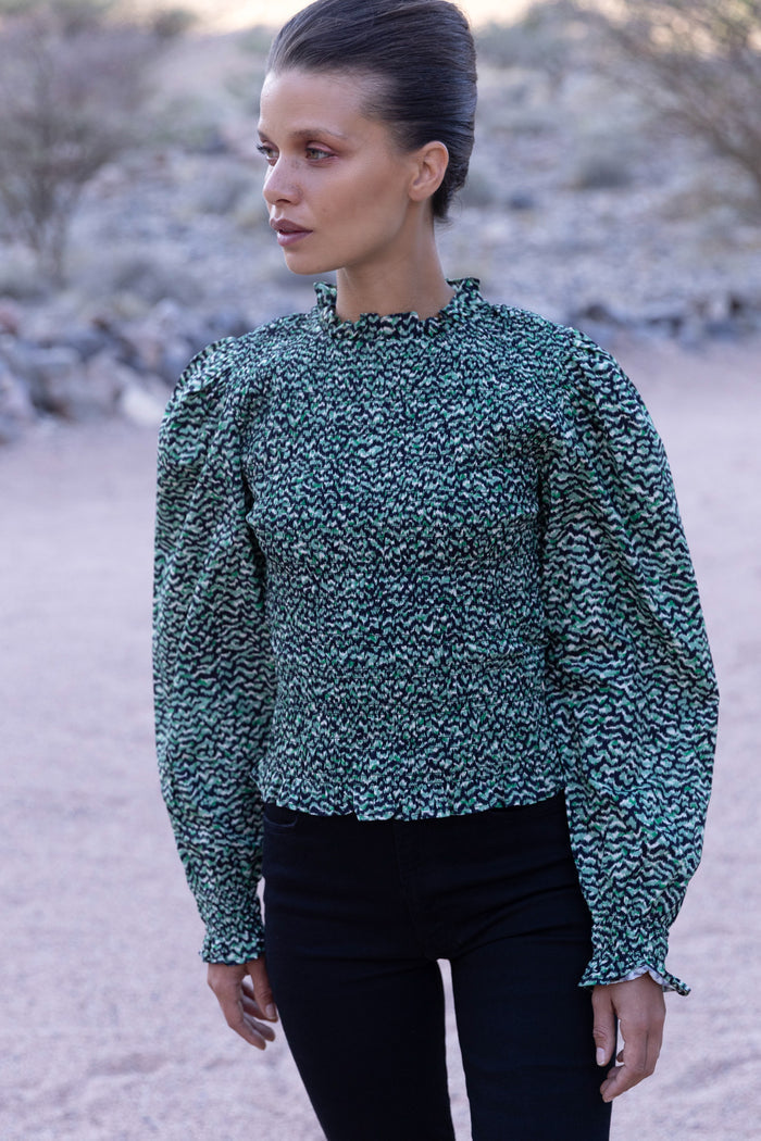 Willow Top- Jag Green
