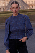 Willow Top- Morgan Blue