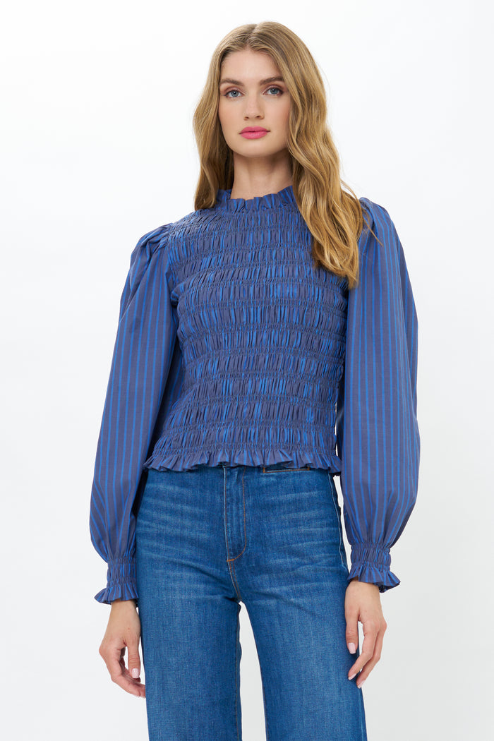 Willow Top- Morgan Blue