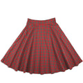 Womens Circle Skirt - Christmas Plaid