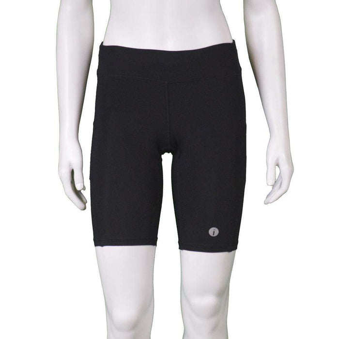 Women's Jammer Mid-length Reflective Running Short in Black