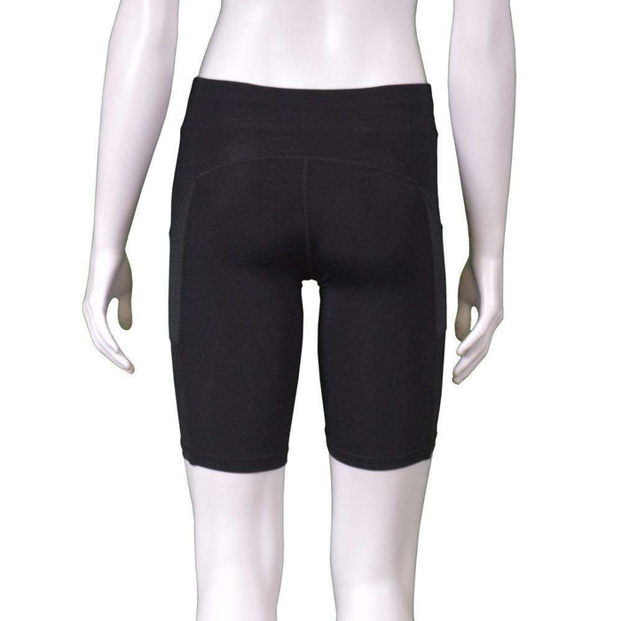 Women's Jammer Mid-length Reflective Running Short in Black
