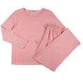 Womens Pima Loungewear Set - Red Stripe