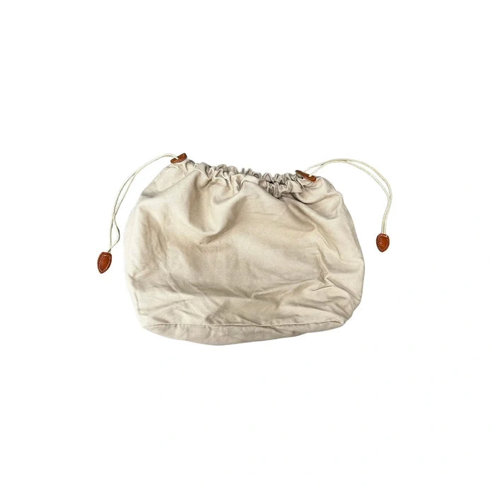Woven Leather Mesh Tote Bag