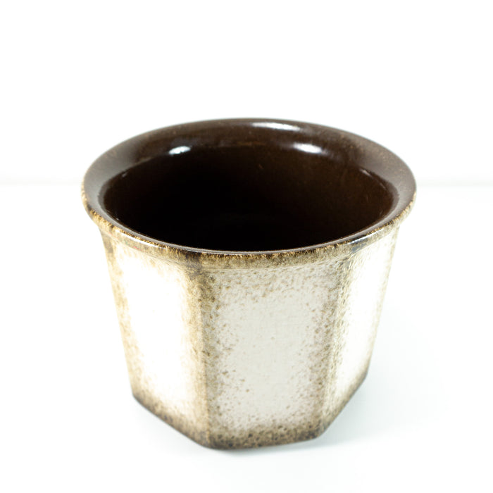 XL 1970s Beige Brown Midcentury Ceramic Planter by SCHEURICH 932-18