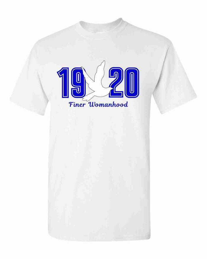 Zeta 1920 Dove Applique Tee